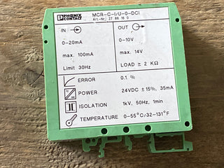 Phoenix Contact MCR-C-I/U-0-DCI Trennverstärker 2786160 0(4)-20mA gebraucht1