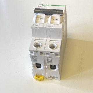Schneider A9F64220 Leitungsschutzschalter Acti9 iK60N 2P 20A C-Char 4,5kA NEU3