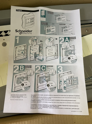 Schneider Electric PRA90054 Eingangsbausatz Aufputz Pragma 2x24 Module3