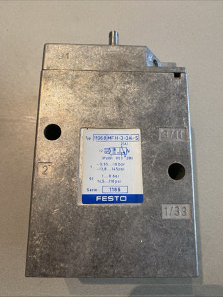 Festo 11968 MFH-3-3/4-S Magnetventil (Tiger-Classic) 3/2-Wege G3/4" – NEU
