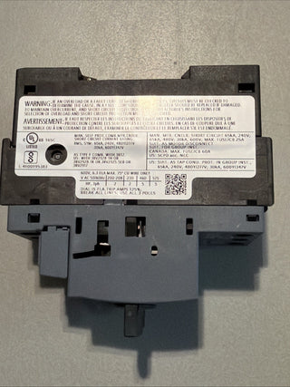 Siemens SIRIUS Leistungsschalter vom Typ 3RV2011-1GA15.2