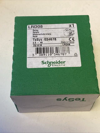 SCHNEIDER LRD08 TeSys LRD - Hitzeschutzrelais - 2,5 4A - Klasse 100