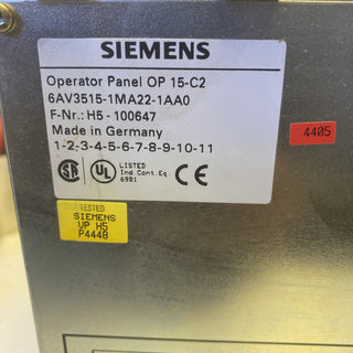 Siemens SIMATIC COROS OP15 (6AV3515-1EB01) Operator Panel – gebraucht2