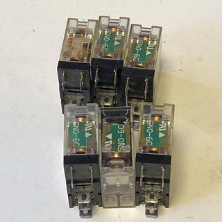6x OMRON G2R-2-SN Industrierelais – 2 Wechsler (DPDT) –24vac5