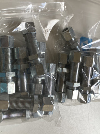 13x Gerade Schottverschraubung 10mm (10L) – Stahl verzinkt – Neu & Unbenutzt1