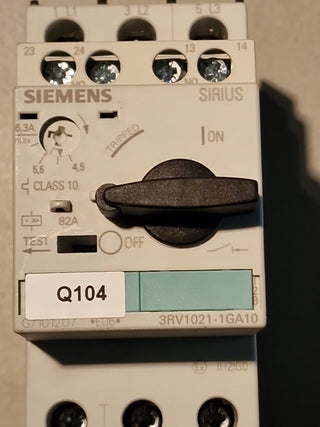 Siemens 3RV1021-1GA10 Motorschutzschalter 4,5-6,3A#96