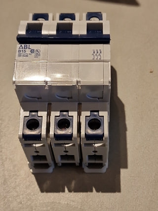 ABL Sursum 3B15UM Leitungsschutzschalter 3P 15A B-Char 480Y/277VAC Neu0