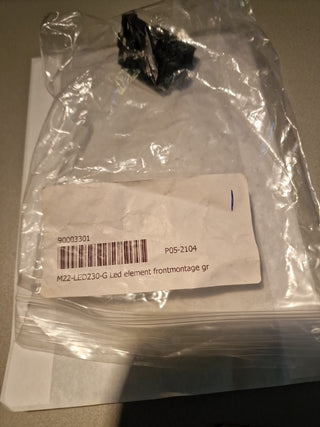 Oprawka z LED zielona 230V AC M22-LED230-G 216565#90