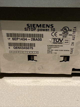 Siemens 6EP1434-2BA00 Sitop Power 10 Netzteil 24V DC 10A GETESTET TOP4