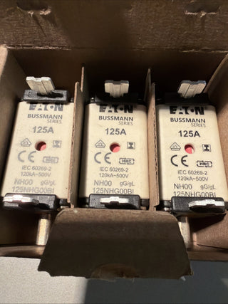 EATON Sicherungseinsatz NH00 125A gL/gG 500V Messersicherung 125NHG00BI2