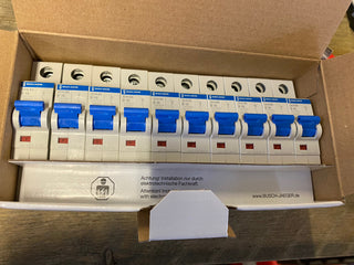 10x Neu Busch-Jaeger 3016-B6 Buschmat® LS Leitungsschutzschalter B-Charakteristi0