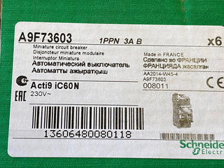1stk Leitungsschutzschalter A9F73603 IC60N Schneider Electric A9F 736035