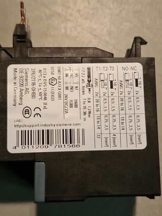 1x Siemens Sirius 3VA9988-0BF22 Überlastrelais 5,5-8A 690V Schalter #12 NEU o.OV2