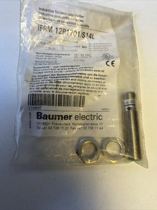 Baumer IFRM 12P1701/S14L Induktiver Näherungsschalter M12 PNP NO – NEU & OVP1