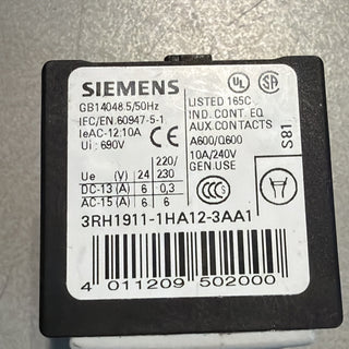 Siemens SIRIUS Hilfsschalterblock 3RH1911-1HA12-3AA1 | NEU OVP Sonstiges0