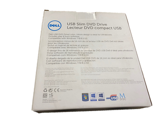 DELL DW316 USB Slim DVD Drive DVD+/-RW externes Laufwerk mit Brenner - NEU OVP5