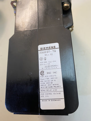 Siemens 3TA66 07-7Q Schütz / Contactor – Gebraucht3