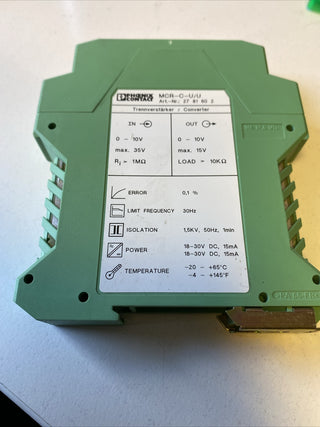 Phoenix-Contact MCR-C-U/U Trennverstärker 2781602 -used-0
