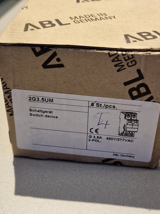 ABL Sursum 2G3,5UM Leitungsschutzschalter 3,5A 480Y/277VAC neu7