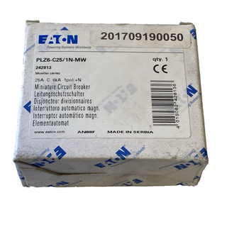 Eaton PLZ6-C25/1N-MW Leitungsschutzschalter 25A Typ C 6kA 242813 – NEU & OVP