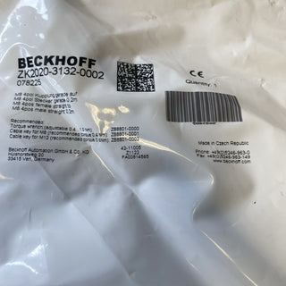 Beckhoff ZK2020-3132-0002 Powerleitung M8 (0,2m) – NEU & OVP