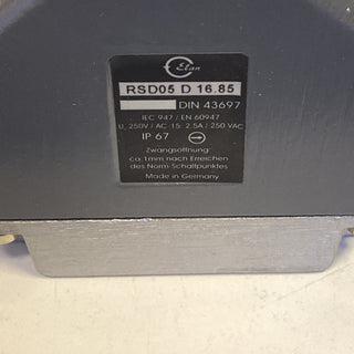 Schmersal Elan RSD05 B 16.85 Positionsschalter Reihengrenztaster Neu ohne OVP1