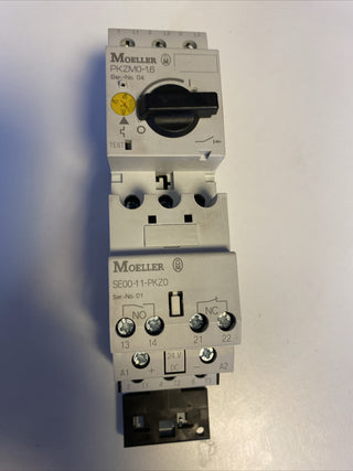 Moeller PKZM0-1,6 Motorschutzschalter 1,0-1,6A + Hilfsschalter SE00-11-PKZ01