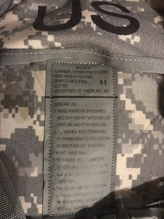 US Army Molle 2 Trinksystemträger ACU2