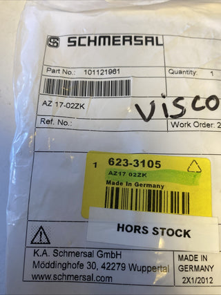 Schmersal AZ 17-02ZK Sicherheits-Positionsschalter – NEU2