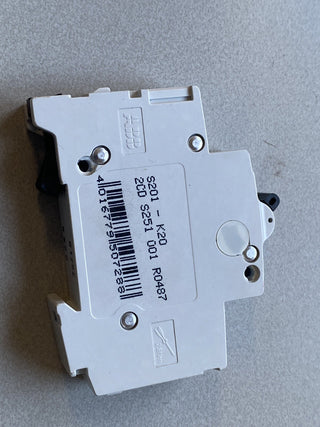 ABB S201-K20 Leitungsschutzschalter 1-polig 20A Charakteristik K – Gebraucht2
