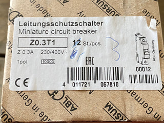 3X ABL Sursum Z0,3T1 Leitungsschutzschalter, Sicherungsautomat 230/400V1
