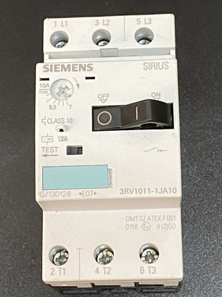 Siemens 3RV1011-1JA10 Motorschutzschalter 2,5–4A S00 gebraucht2