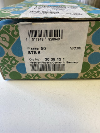 50x Phoenix Contact 3038121 STS 6 Durchgangsklemme0