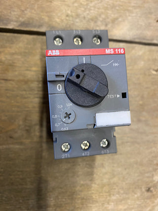 ABB MS116-1.6 MOTORSCHUTZSCHALTER AUSLÖSEKLASSE 10A, 1.0 ... 1.6 A 1SAM250000R101