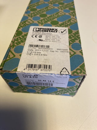 50x Phoenix Contact UT 4-TG Trennklemme 3046142 – neu o.OVP3