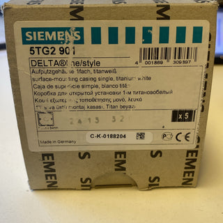 Siemens DELTA line/Style 1-fach Aufputzgehäuse titanweiß neu0