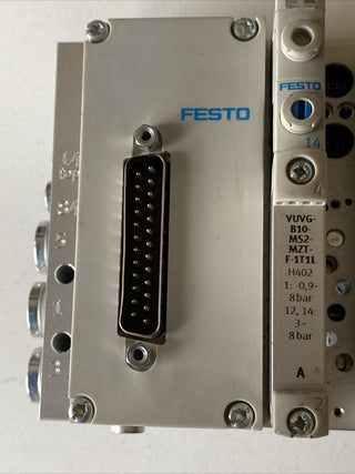 Festo VTUG-10 Ventilinsel VUVG Pneumatik Magnetventil SPS PLC Schaltschrank4