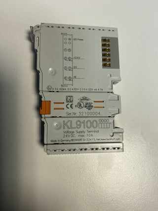 Beckhoff KL9100 Busklemme Potenzialeinspeiseklemme 24V DC I/O-Modul NEU ohne OVP0