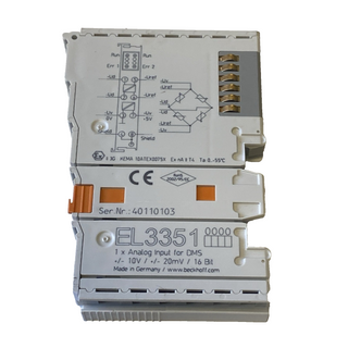Beckhoff EL3351 | 1-Kanal-Analog-Eingangsklemme DMS / Wägezelle | Neu (Sonstige)
