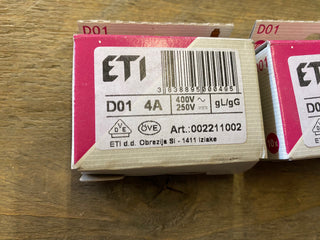 4X 10 STÜCK NEOZED Sicherungseinsätze - Sicherungen - D01/D021