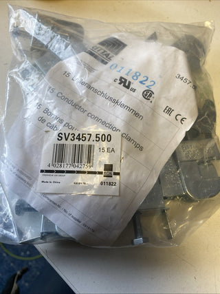 Rittal SV 3457.500 Leiteranschlussklemme 16-50 mm² für 10mm Schiene (15 Stück)
