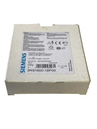 Siemens SIRIUS Koppelrelais 3RS1800-1BP00 | Neu & OVP | 2 Wechsler | 24V AC/DC &0