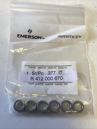AVENTICS R412000670 Zentrierring-Set Ø 9mm Edelstahl (6 Stück) – NEU & OVP1