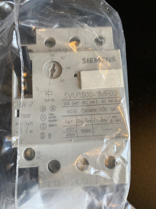 Siemens 3VU1300-1MF00 Motorschutzschalter 0,6–1A Leistungsschutzschalter gebrauc2