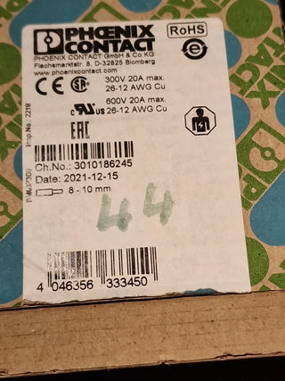 44x Phoenix Contact 3209675 Durchgangsreihenklemme 5.2mm Schnellanschluss Blau0
