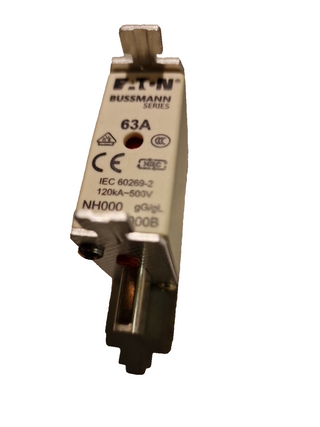 2xEaton 63NHG000 NH-Sicherung mit mechanischer Sicherungsanzeige Sicherungsgröße1