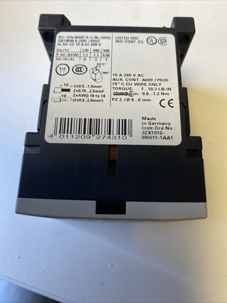 Siemens SIRIUS Hilfsschütz 3RH1122-1BM40 | 220V DC | 2S+2Ö3