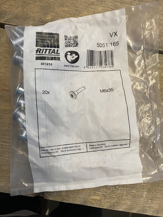 20x Rittal Anreihschraube M6 – passend für Systemserie VX25 (NEU)0