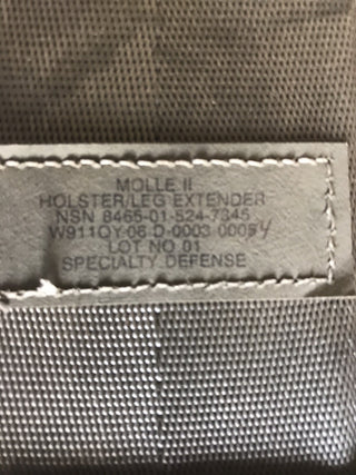 US Army MOLLE II UCP Holster Leg Extender NSN 8465-01-524-73456