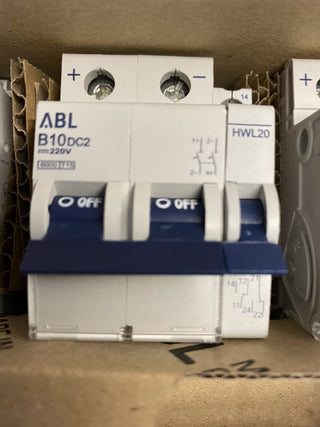 ABL Sursum B10D2H Leitungsschutzschalter B10 2-polig + HWL20 400V – neu0